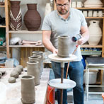 Wayne Clark in his studio 2017